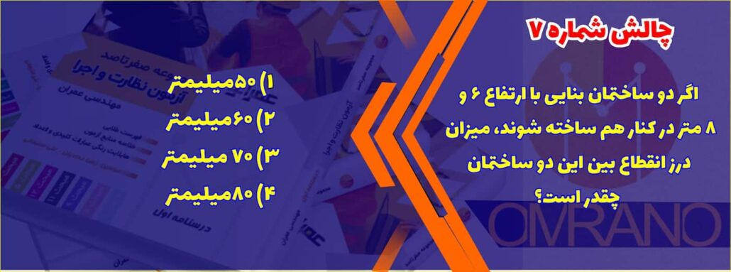 تست تالیفی آزمون نظام مهندسی - سوالات تالیفی آزمون نظام مهندسی - آزمون نظارت و اجرای عمران و معماری تست تالیفی رایگان آزمون نظام مهندسی